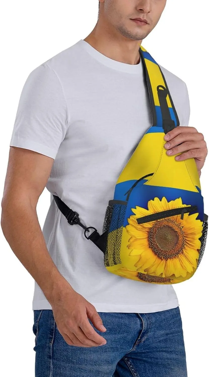 LGBT Rainbow Sling Bag Casual Chest Bags Adjustable Crossbody Bag Shoulder Backpack For Travel Hiking