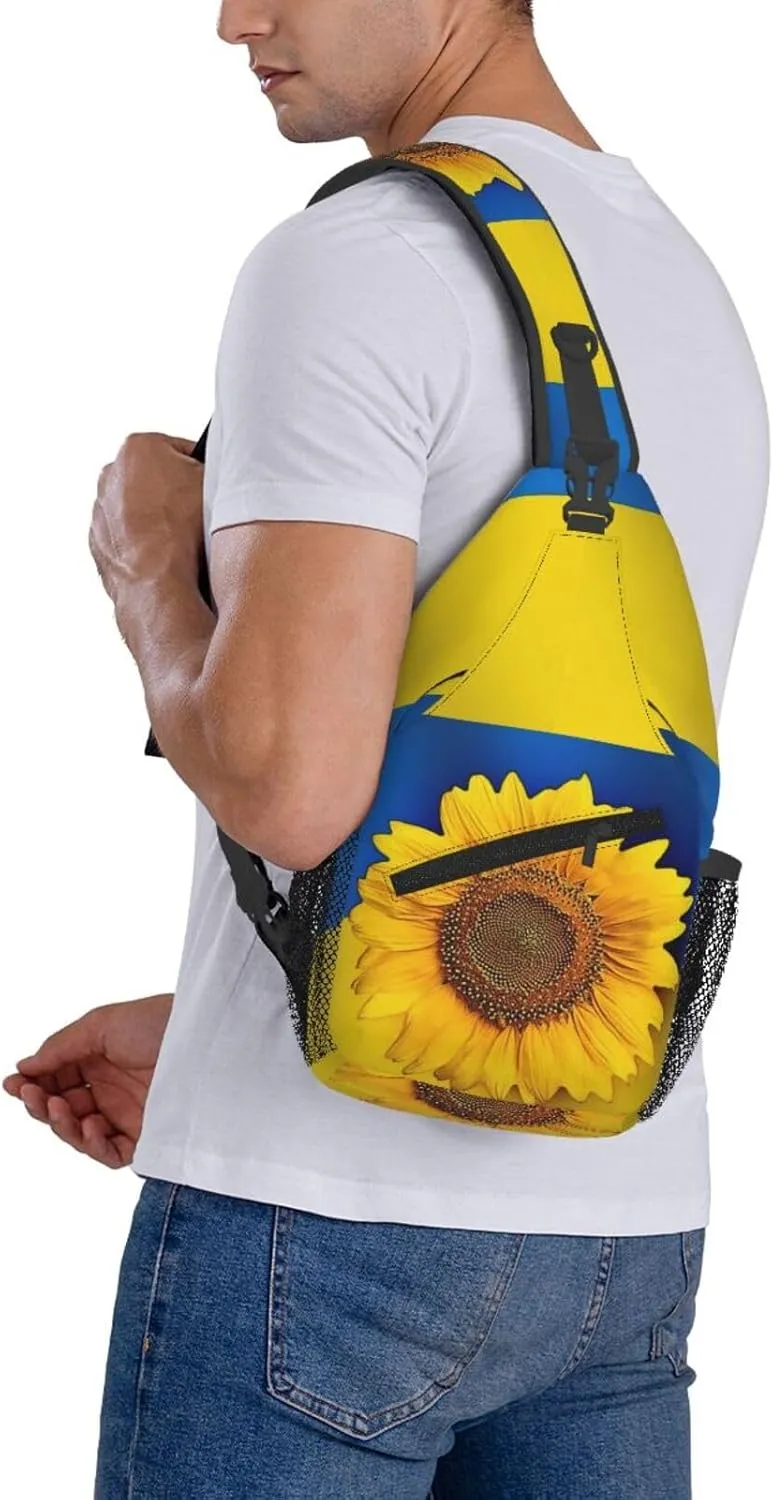 LGBT Rainbow Sling Bag Casual Chest Bags Adjustable Crossbody Bag Shoulder Backpack For Travel Hiking