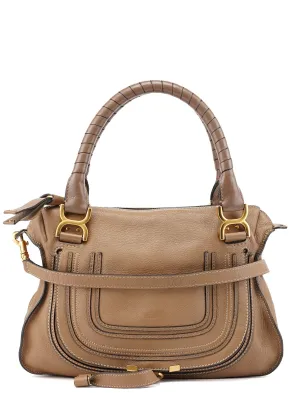 Light Brown Leather Marcie 2-Way Bag