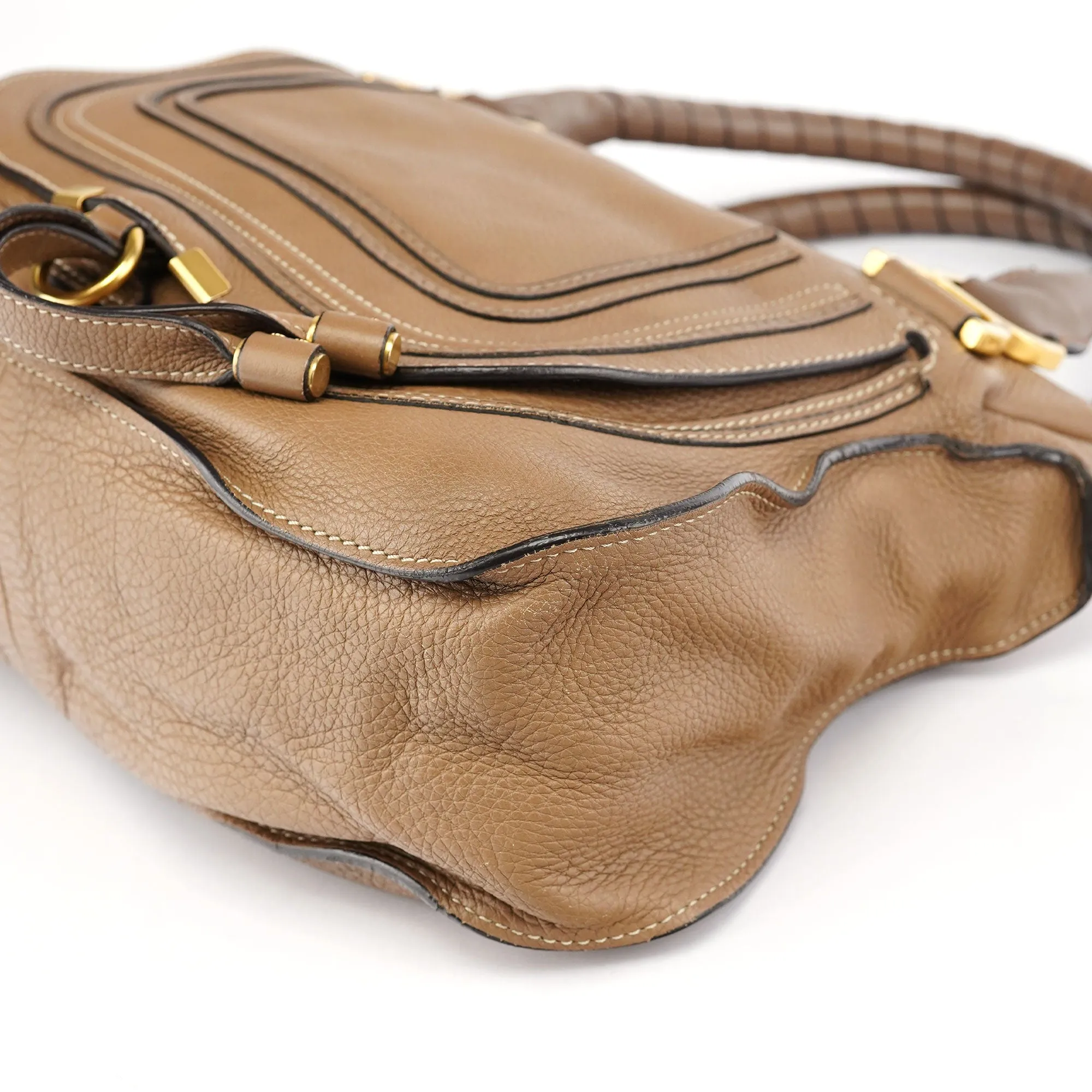 Light Brown Leather Marcie 2-Way Bag