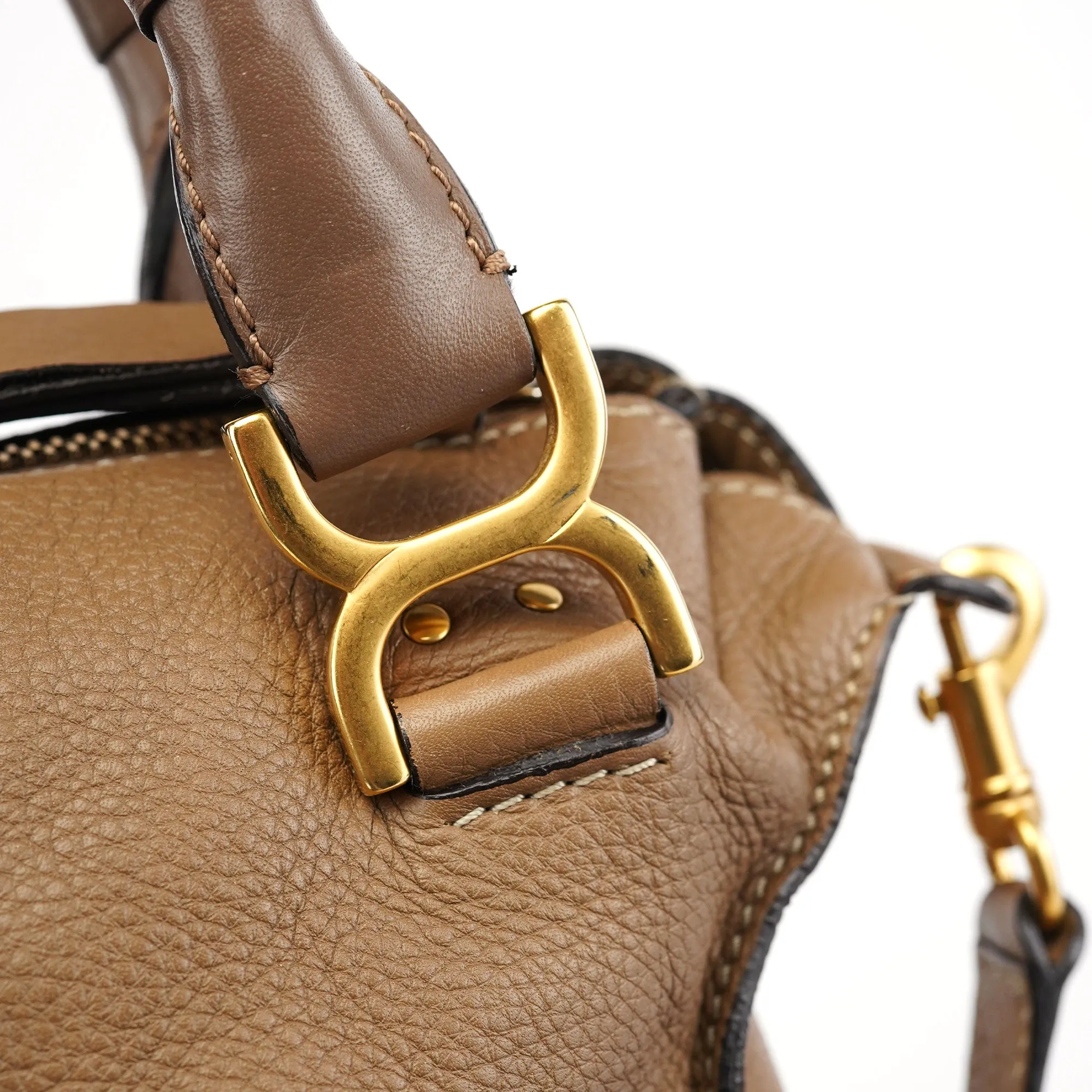 Light Brown Leather Marcie 2-Way Bag