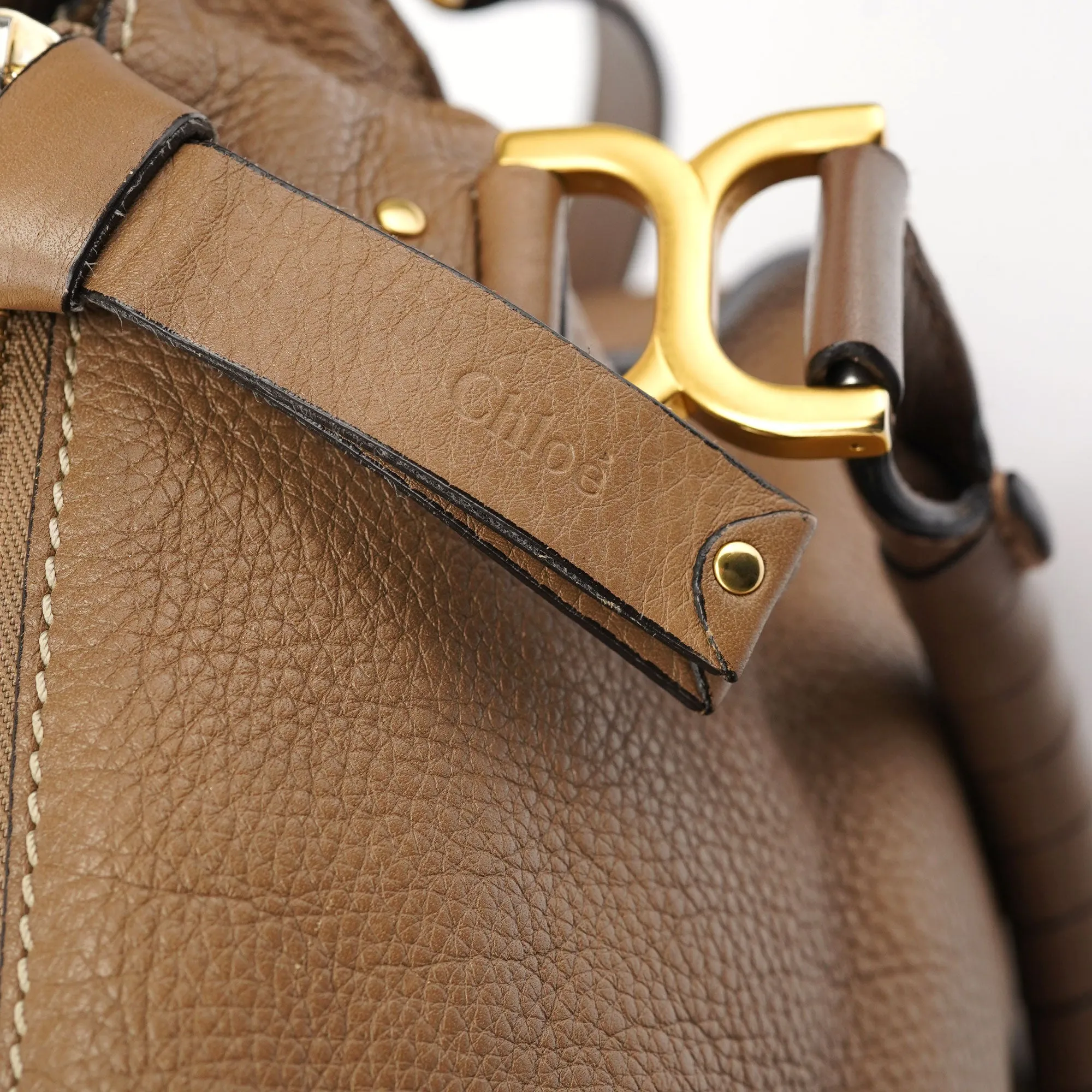 Light Brown Leather Marcie 2-Way Bag