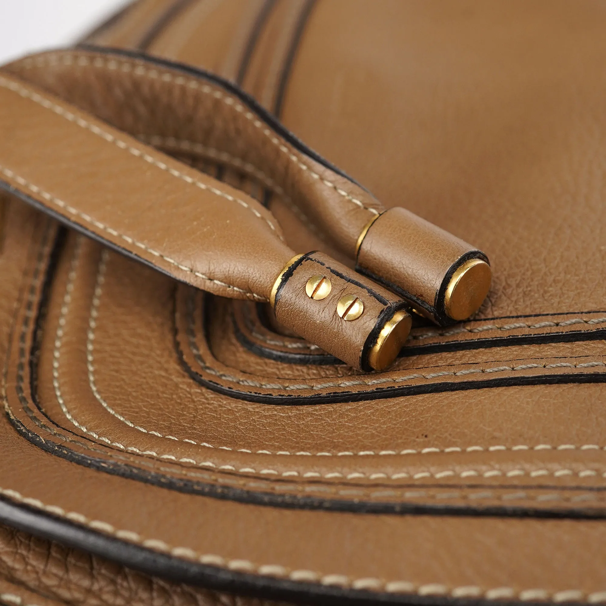 Light Brown Leather Marcie 2-Way Bag