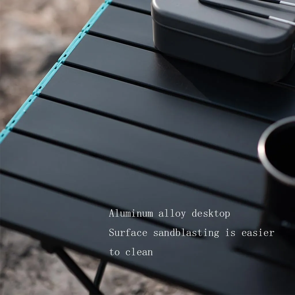 Lightweight Camping Table Folding Portable Camp Side Table Aluminum Carry Bag Outdoor Beach Table