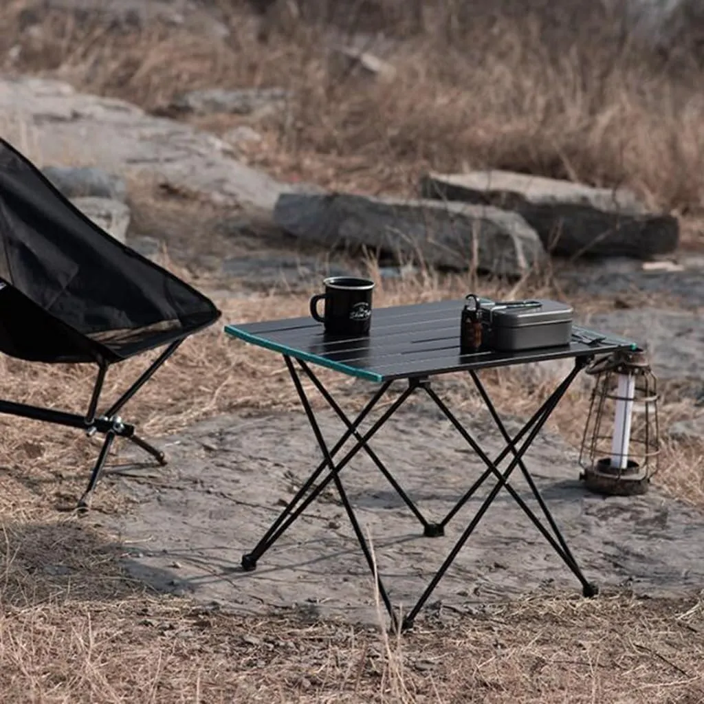 Lightweight Camping Table Folding Portable Camp Side Table Aluminum Carry Bag Outdoor Beach Table