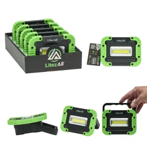 LitezAll 1000 Lumen Compact Kickstand Work Light