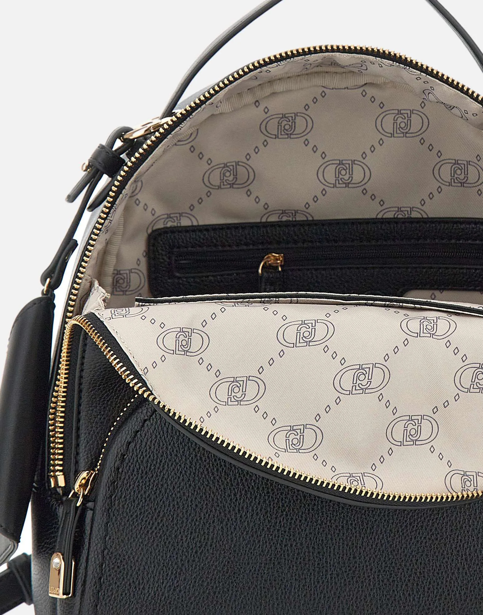 Liu Jo Manh Black Tumbled Pu ryggsäck
