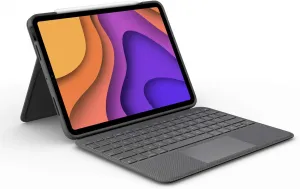 Logitech Folio Touch iPad Keyboard Case with Trackpad and Smart Connector for iPad Air 11-inch (M2 & M3), iPad Air (4th & 5th gen) – Graphite