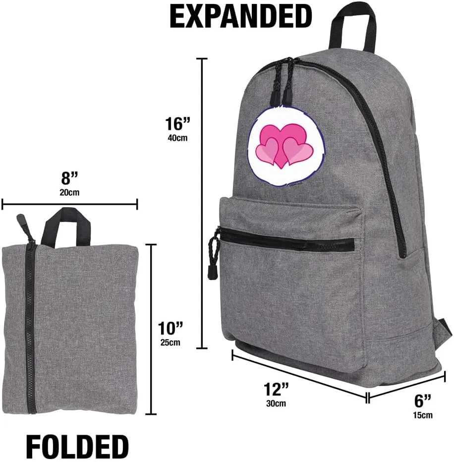 LOGOVISION Care Bears Harmony Belly Lightweight Backpack for Work School Daily Use Packable for Travel