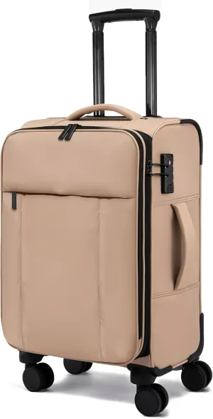 LOVEVOOK Carry On Luggage 22x14x9 Airline Approved,20 Inch Softside Suitcases with Wheels,Lightweight Spinner Carry on Suitcase with TSA Lock,Soft Water-Resistant Large Capacity Luggage for Travel