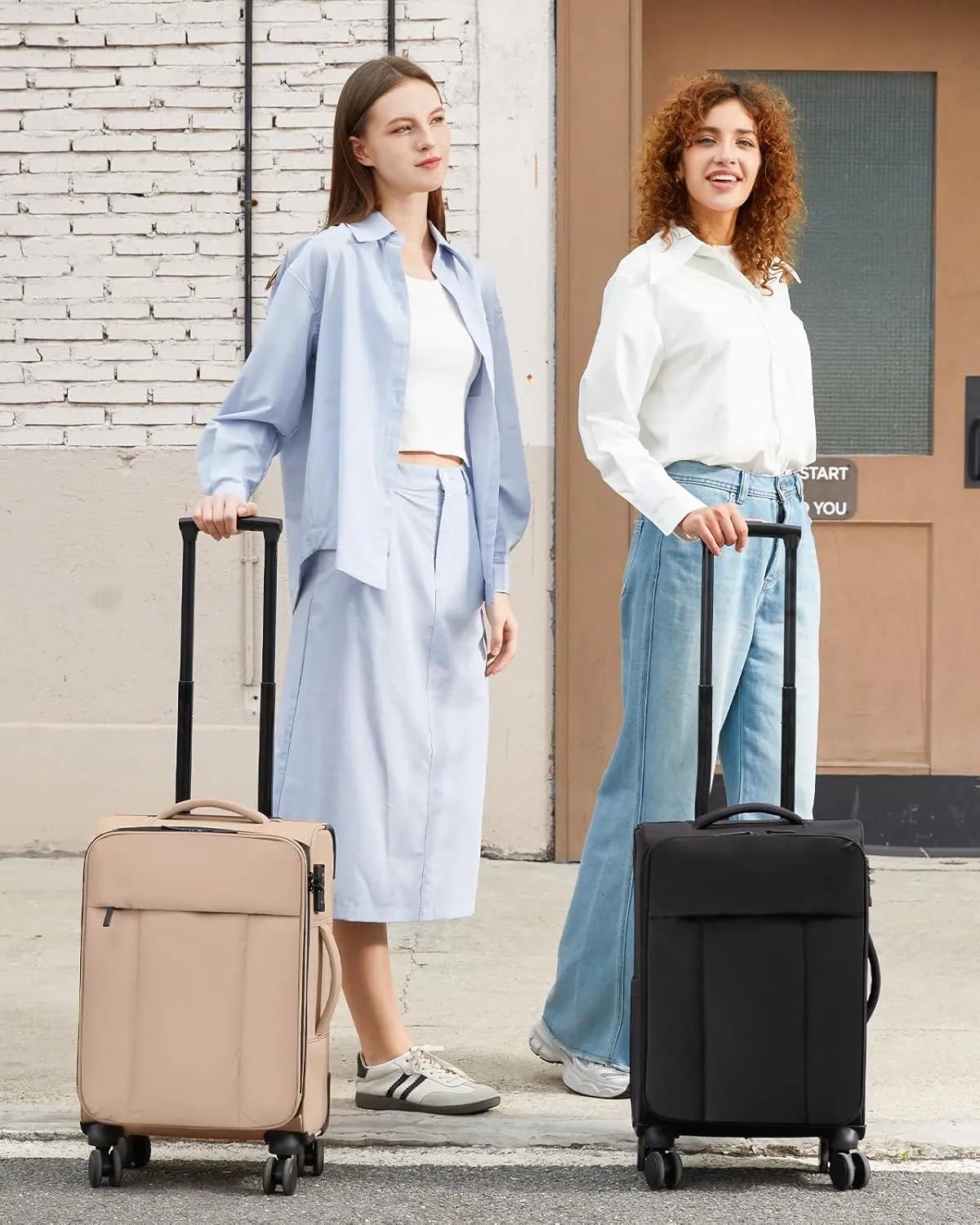 LOVEVOOK Carry On Luggage 22x14x9 Airline Approved,20 Inch Softside Suitcases with Wheels,Lightweight Spinner Carry on Suitcase with TSA Lock,Soft Water-Resistant Large Capacity Luggage for Travel