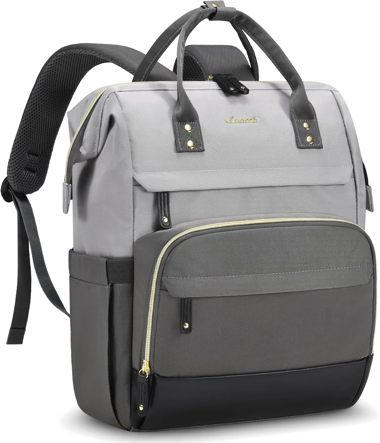 LOVEVOOK Laptop Backpack for Women, 15.6 Inch Work Business Backpacks Purse with USB Port, Large Capacity Nurse Bag College Bookbag for School, Waterproof Casual Daypack for Travel