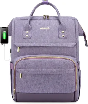 LOVEVOOK Laptop Backpack for Women Backpack Purse 15.6 Inch Computer Backpack Nurse Teacher Bag Large Capacity Computer Backpack with USB Port for Travel/Work