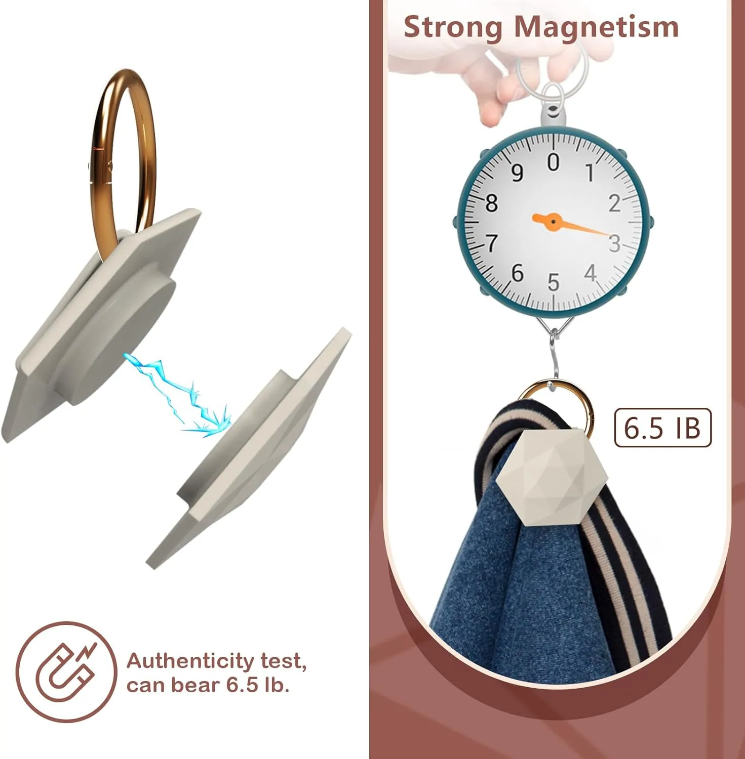 Magnetic Hat Clip for Travel on Bag High Strength Magnet Hat Holder Fits on Backpacks Purses Totes Creative Gift