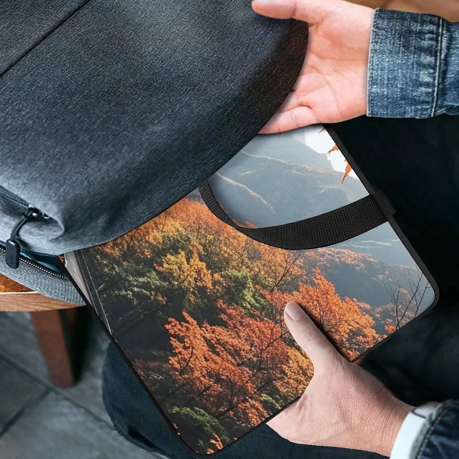 Maple Forest Path Laptop Bag Durable Laptop Sleeve Water-Resistant Notebook Bag for Computer Or Tablet