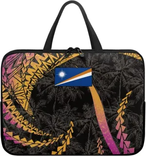 Marshall Inland Print Waterproof Computer Bag, Dustproof Laptop Sleeve, Shockproof Portable Briefcase for 10-17 Inch Laptops