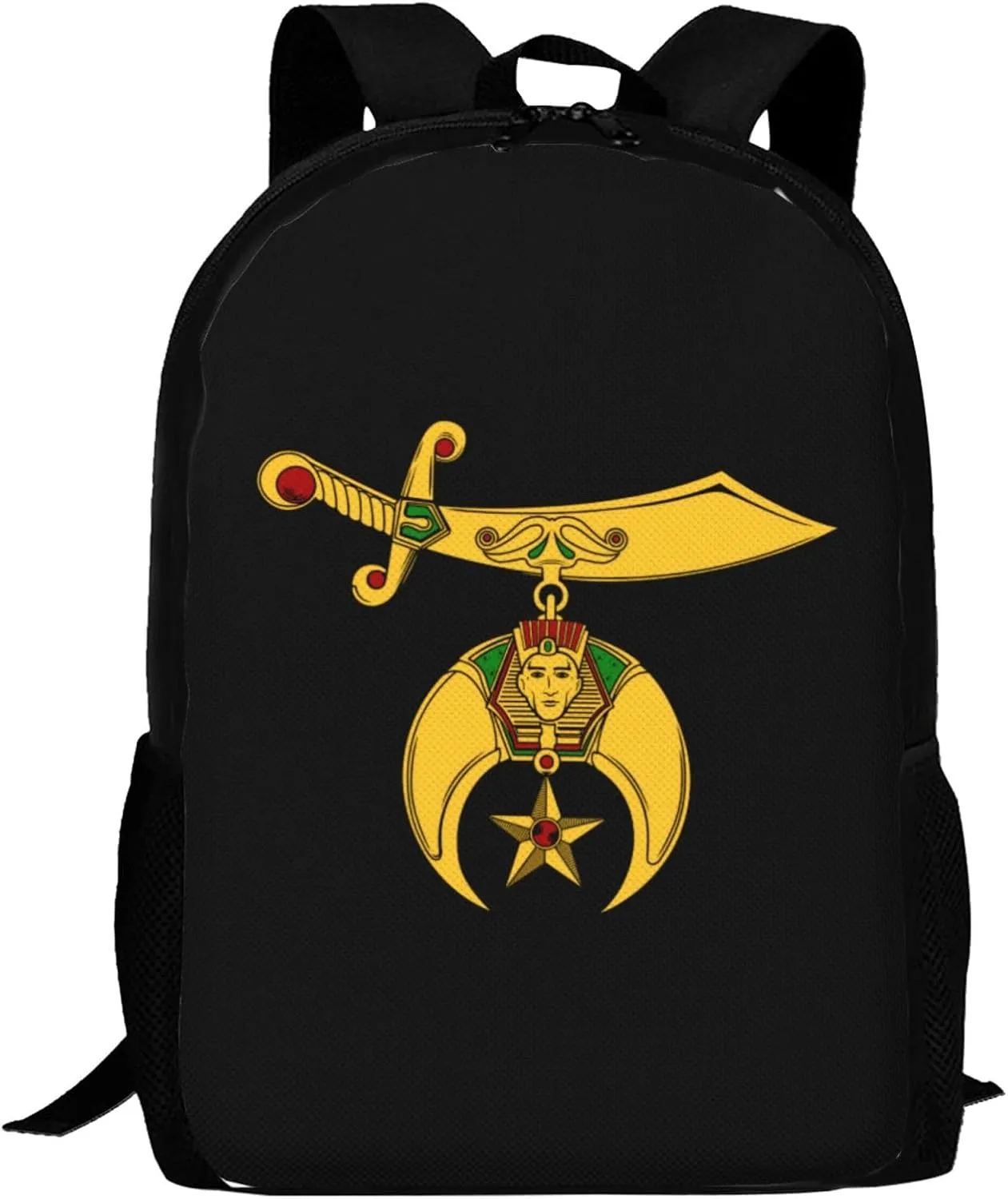 Mason Shriner Split Masonic Shrine Backpack Lightweight Large Capacity Laptop Backpack Travel Backpacks for Unisex