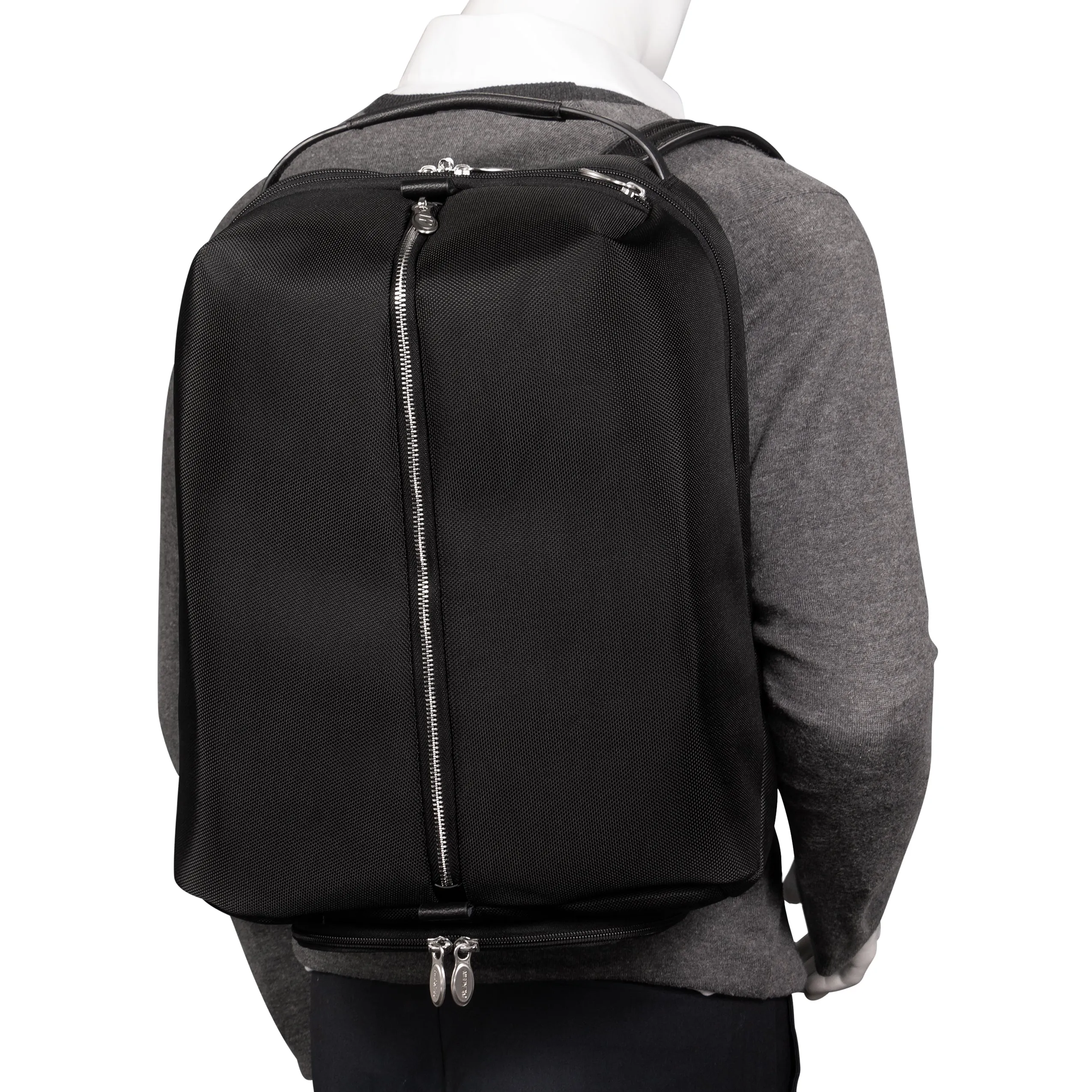 McKlein USA South Shore 17" Nylon Carry-All Laptop & Tablet Overnight Backpack