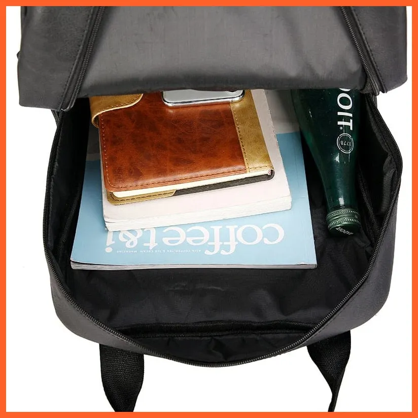 Men Pu Leather Backpack | Large Laptop Backpacks