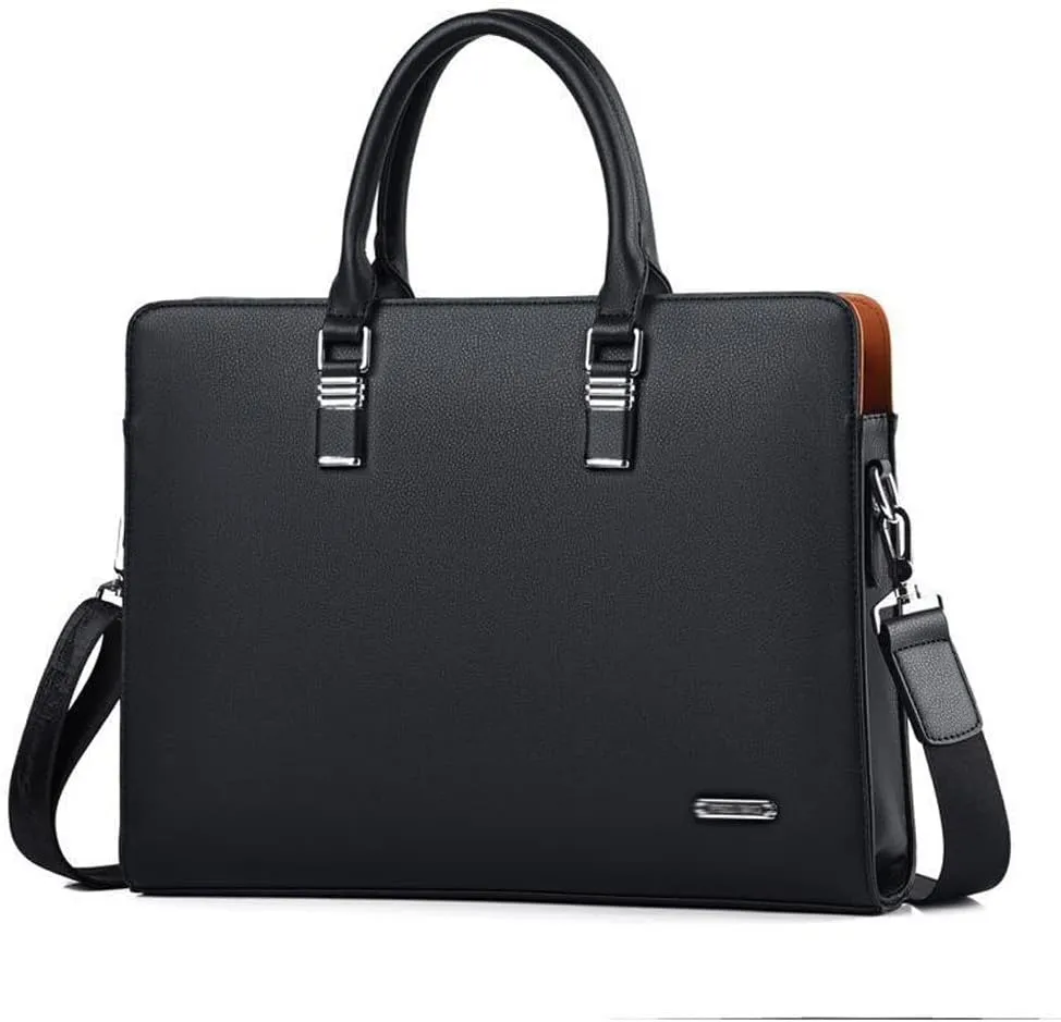 Men's Bag Leather Shoulder Bag for Man Business BriefcaseLarge Capacity Handbag