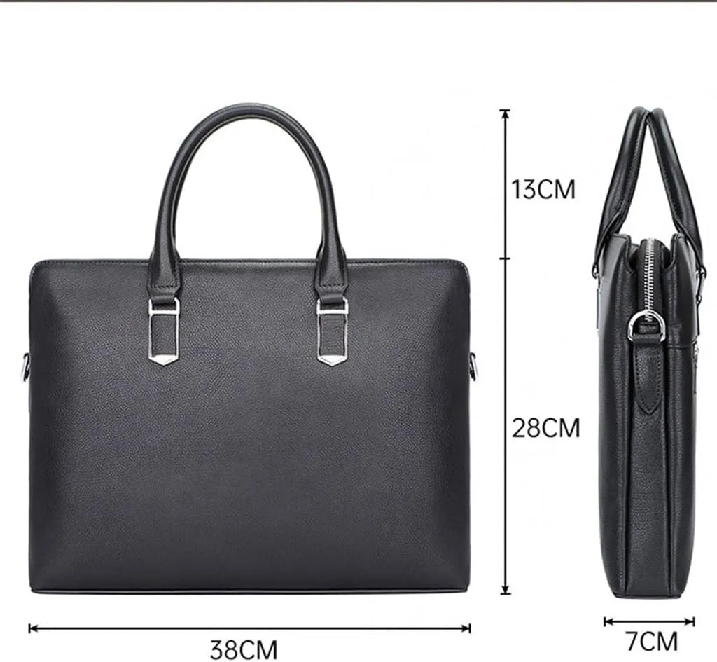 Men's Briefcase Business Bag Computer Bag Handbag Temperament Large Capacity Portable Crossbody Bag