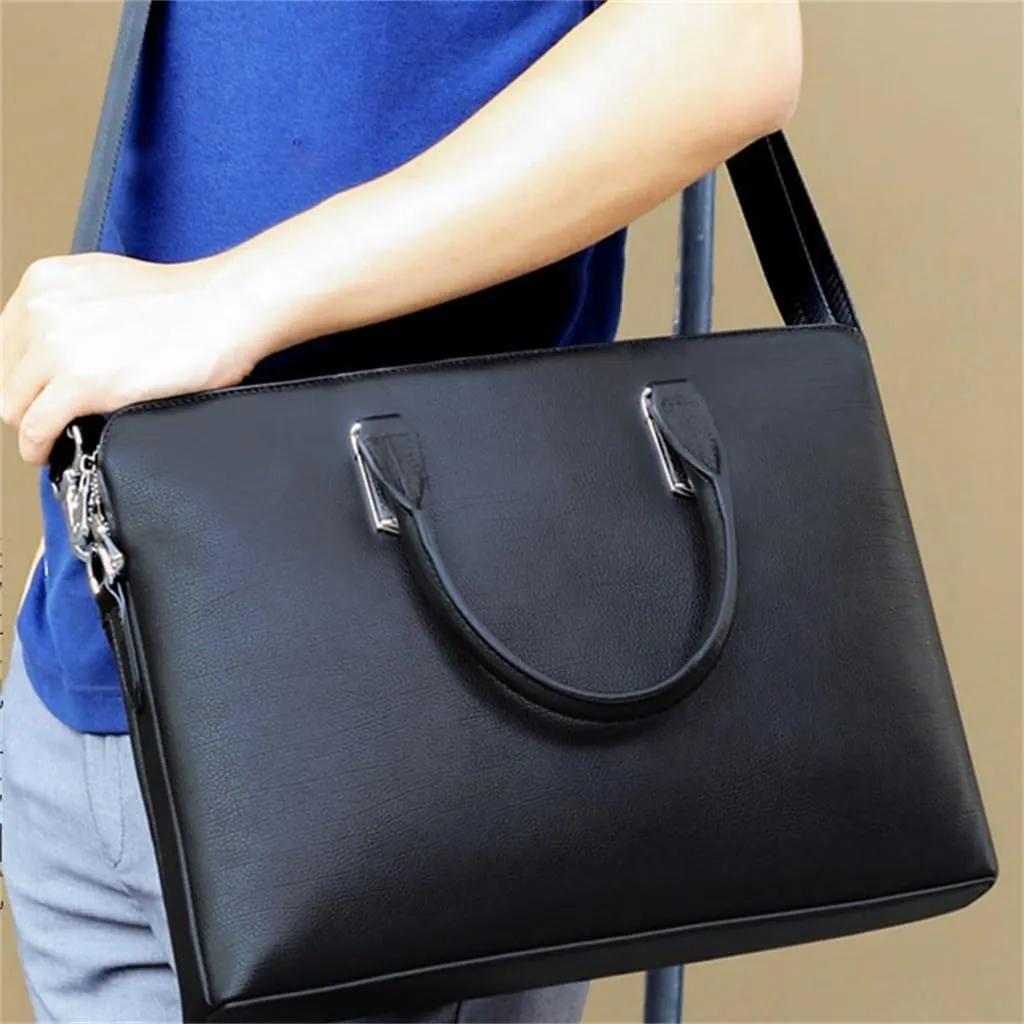 Men's Briefcase Business Bag Computer Bag Handbag Temperament Large Capacity Portable Crossbody Bag