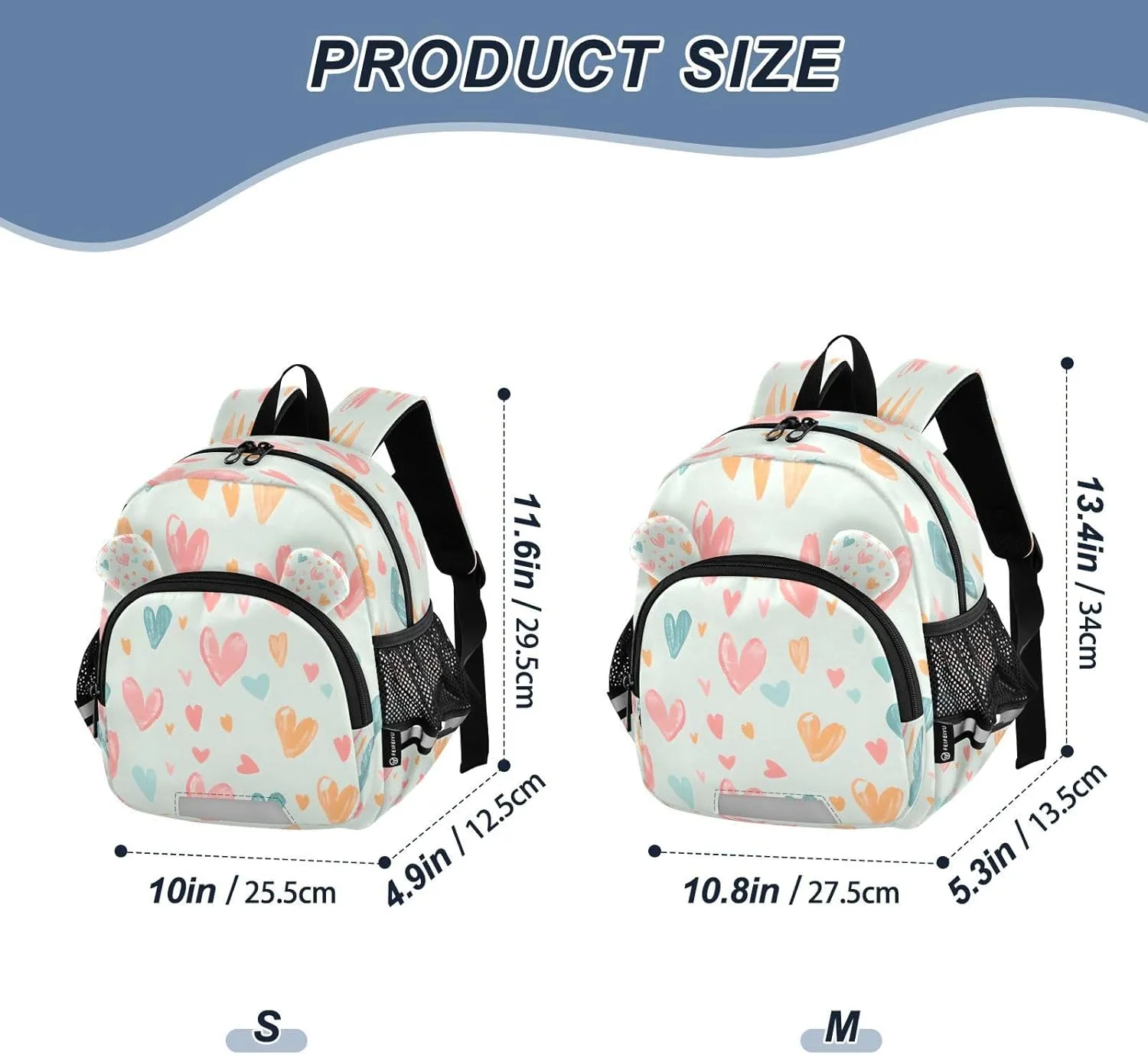 Mini Backpack Child Backpacks Toddler Backpack Travel Bag Love Chalk Painting for Kindergarten Elementary Boys Girls