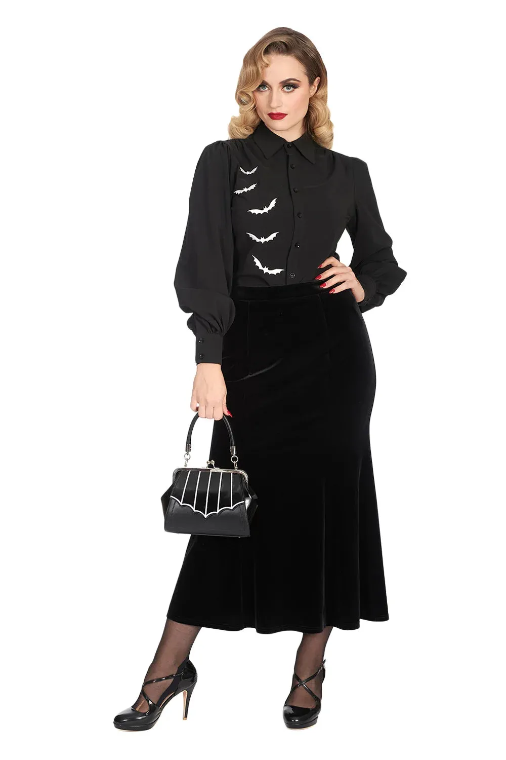 Miss Foxy Gothic Faux Leather Handbag by Banned