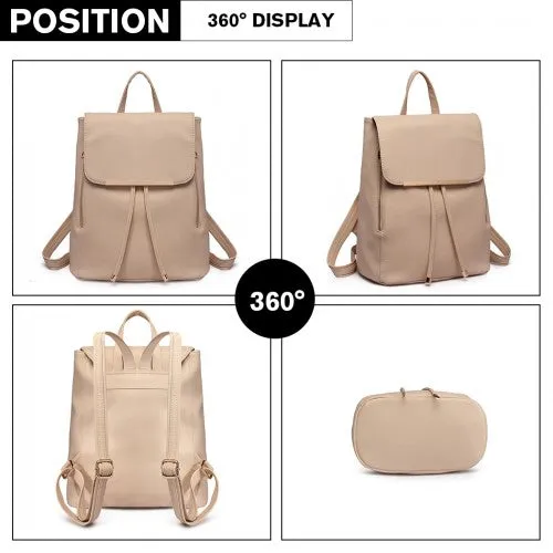 Miss Lulu Faux Leather Stylish Fashion Backpack