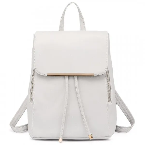 Miss Lulu Faux Leather Stylish Fashion Backpack