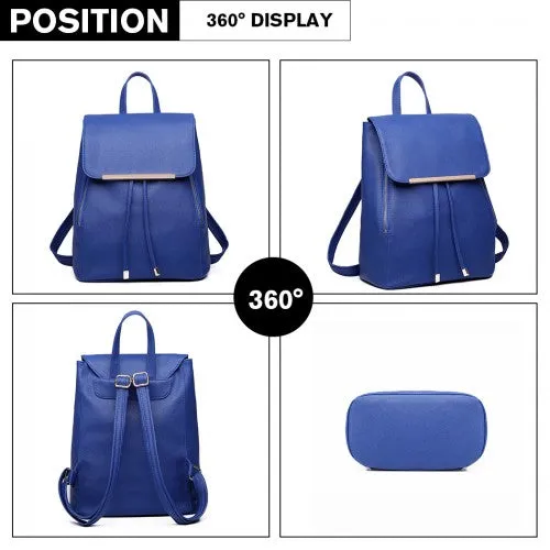 Miss Lulu Faux Leather Stylish Fashion Backpack