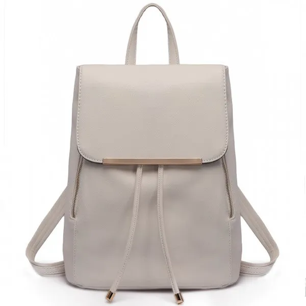 Miss Lulu Faux Leather Stylish Fashion Backpack