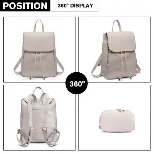 Miss Lulu Faux Leather Stylish Fashion Backpack