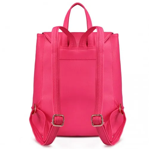 Miss Lulu Faux Leather Stylish Fashion Backpack