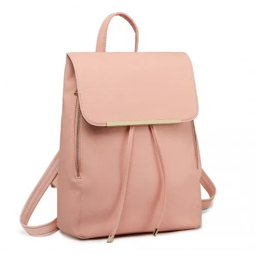 Miss Lulu Faux Leather Stylish Fashion Backpack