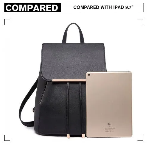Miss Lulu Faux Leather Stylish Fashion Backpack