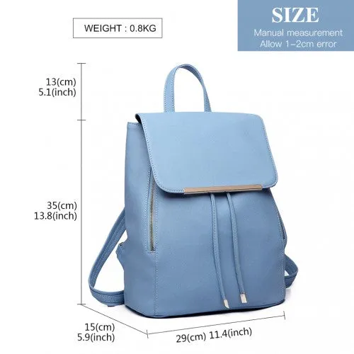 Miss Lulu Faux Leather Stylish Fashion Backpack