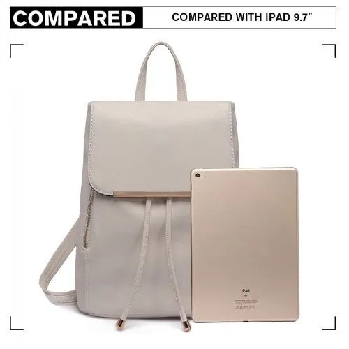 Miss Lulu Faux Leather Stylish Fashion Backpack