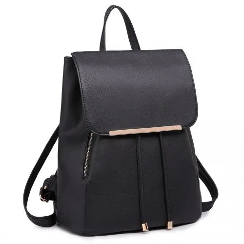 Miss Lulu Faux Leather Stylish Fashion Backpack