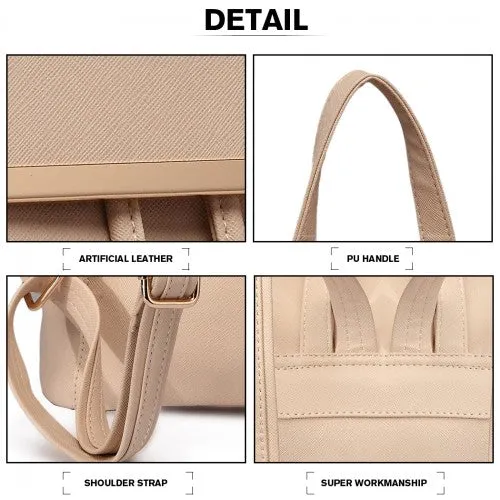 Miss Lulu Faux Leather Stylish Fashion Backpack