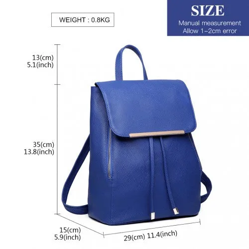Miss Lulu Faux Leather Stylish Fashion Backpack