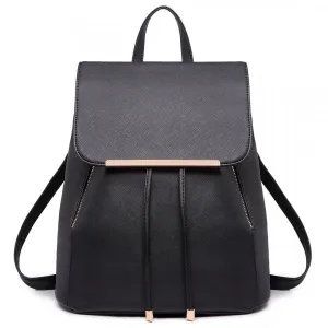 Miss Lulu Faux Leather Stylish Fashion Backpack