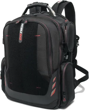 Mobile Edge Core Gaming Laptop Backpack for 17.3" Laptops with USB Charging Port and Cable, Black w/Red, Includes Core Gaming T-Shirt (Size Large)