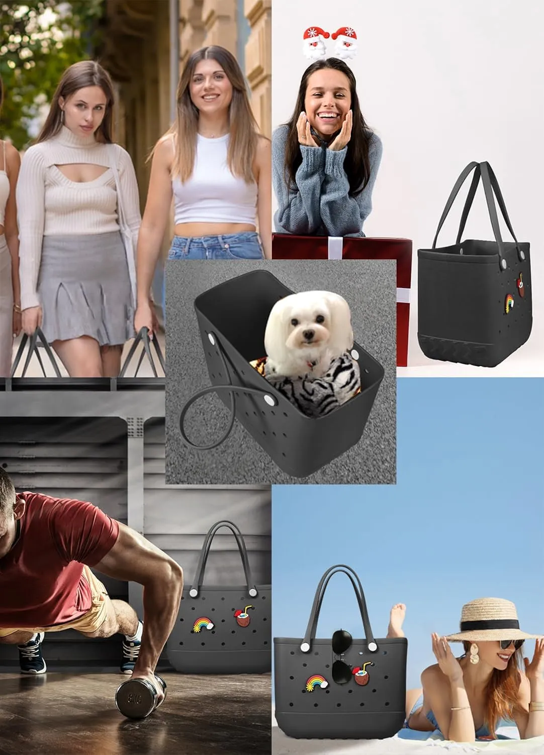 Mom Life - Big Silicone Beach Bag
