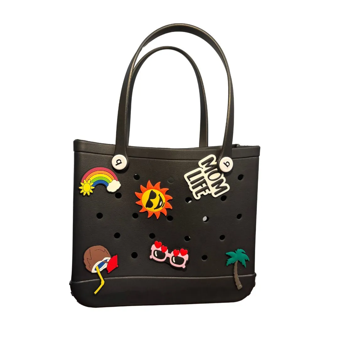Mom Life - Big Silicone Beach Bag