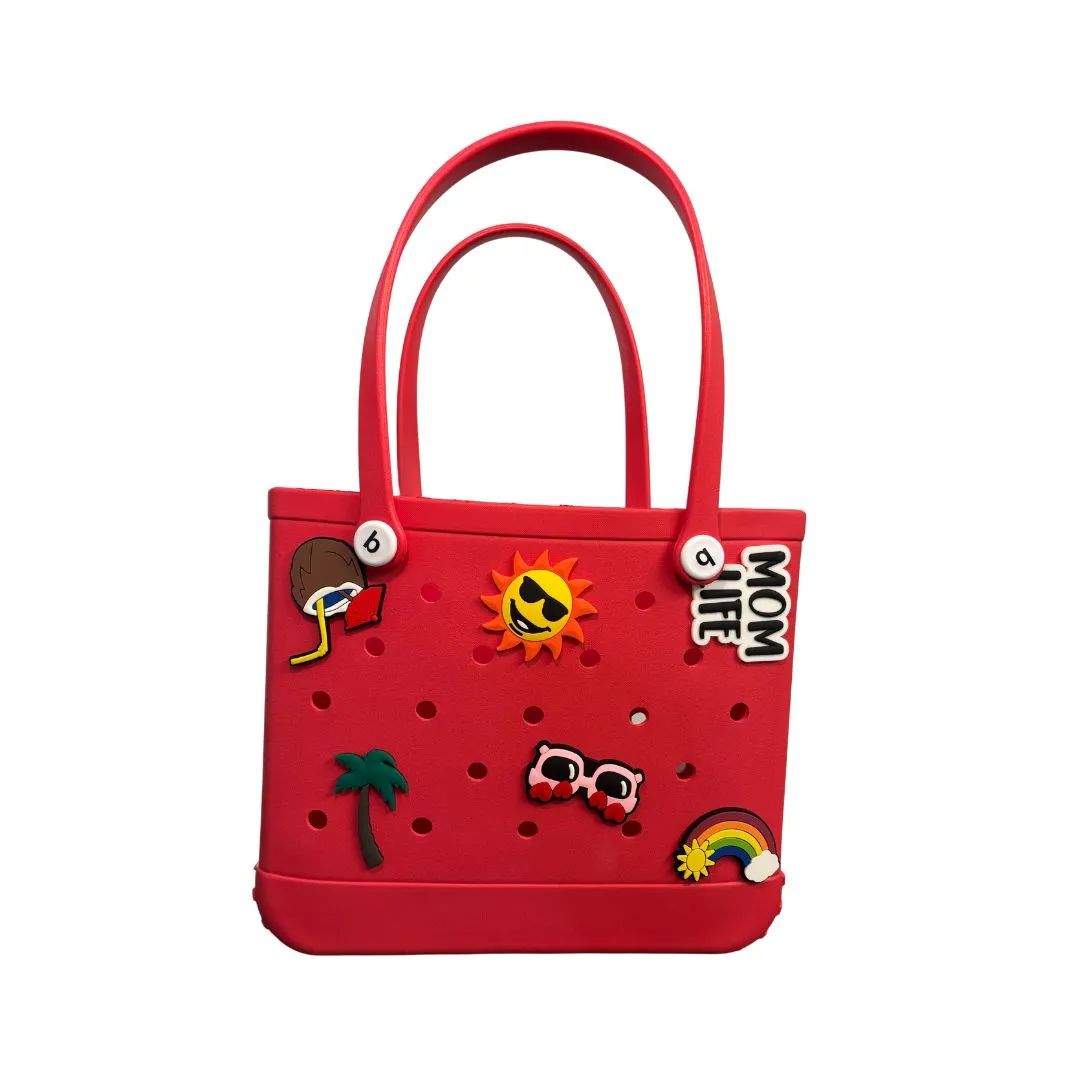 Mom Life - Big Silicone Beach Bag