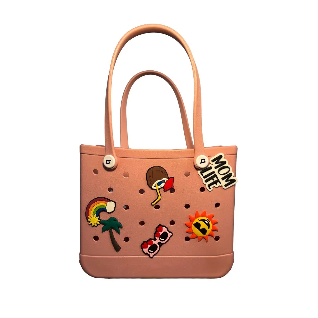 Mom Life - Big Silicone Beach Bag