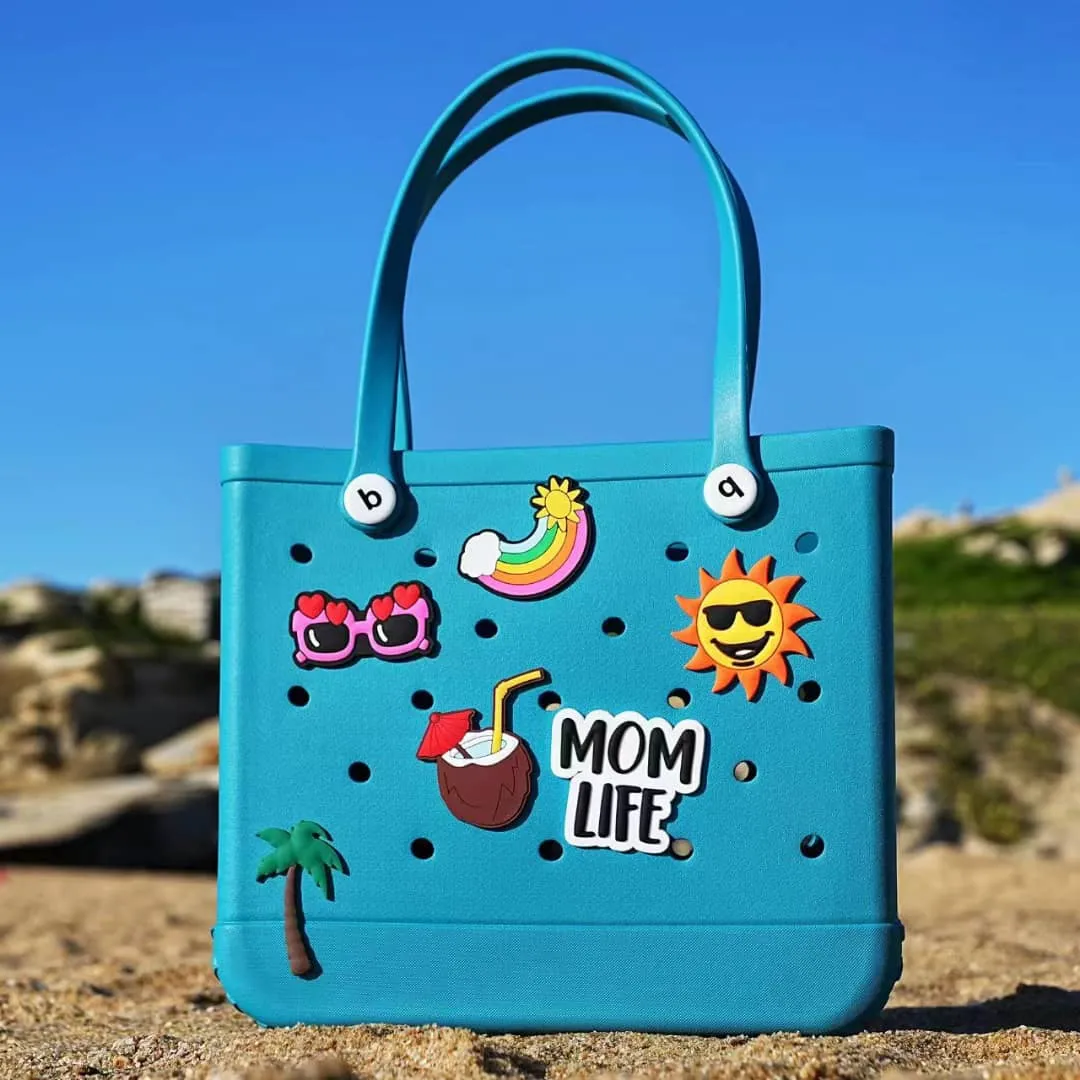 Mom Life - Big Silicone Beach Bag