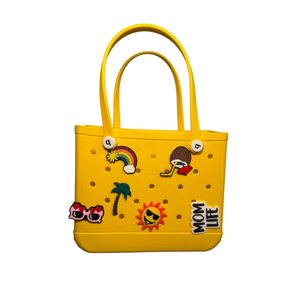 Mom Life - Big Silicone Beach Bag