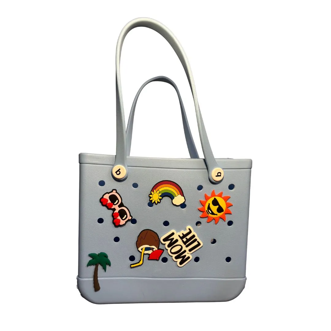 Mom Life - Big Silicone Beach Bag